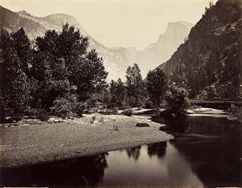 CARLETON E. WATKINS (1829-1916) The Domes from Yosemite Valley. 1865-66; printed 1870s.                                                          